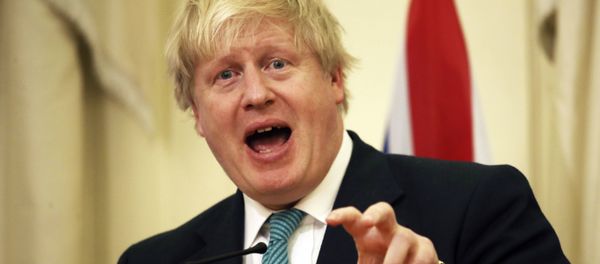 British Foreign Secretary Boris Johnson answers a question during a news conference after his meeting with Greek Foreign Minister Nikos Kotzias, in Athens on Thursday, April 6, 2017 - Sputnik International