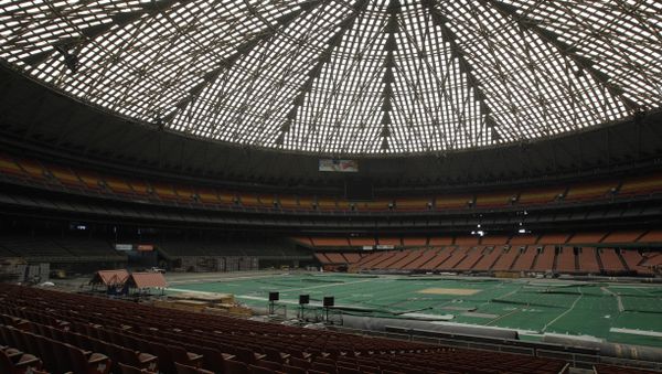 The Houston Astrodome, pictured in 2012, before the pitch was dug up - Sputnik International