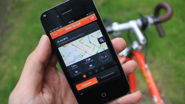 The Strava app shown on an iPhone - Sputnik International