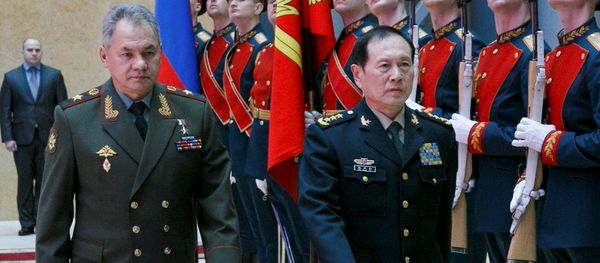 Russian Defense Minister Sergei Shoigu and Chinese Defense Minister Wei Fenghe review a honour guard prior to their talks in Moscow, Russia Russian Defense Minister Sergei Shoigu and Chinese Defense Minister Wei Fenghe review a honour guard prior to their talks in Moscow, Russia - Sputnik International