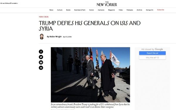 Screenshot from the New Yorker. Screenshot from the New Yorker. - Sputnik International