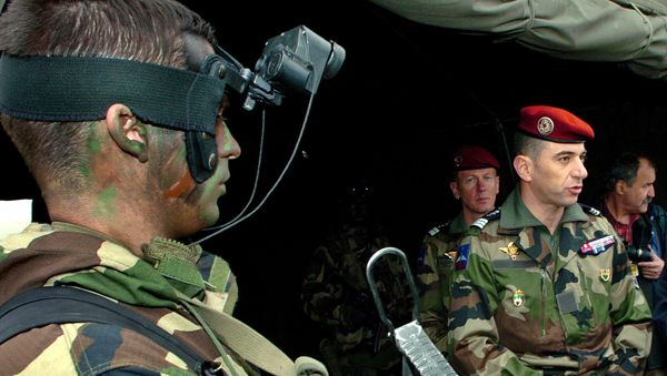 Troops from the 1st Marine Infantry Parachute Regiment in Bayonne, southwestern France. File photo. - Sputnik International
