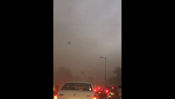 Rains, dust storms envelop Indian capital and cause flights to be diverted - Sputnik International