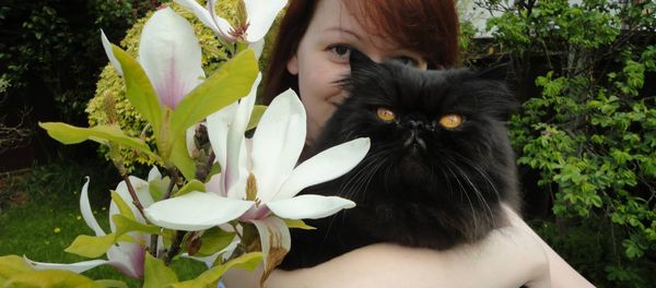 Ms Skripal pictured with one of her father's two cats - one has died and the other is missing Ms Skripal pictured with one of her father's two cats - one has died and the other is missing - Sputnik International