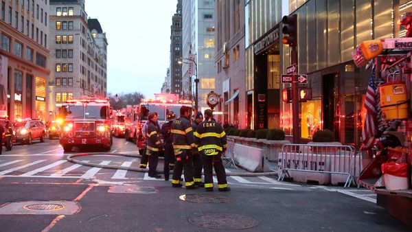 First responders work on a fire in a residential unit at Trump tower in the Manhattan borough of New York City First responders work on a fire in a residential unit at Trump tower in the Manhattan borough of New York City - Sputnik International