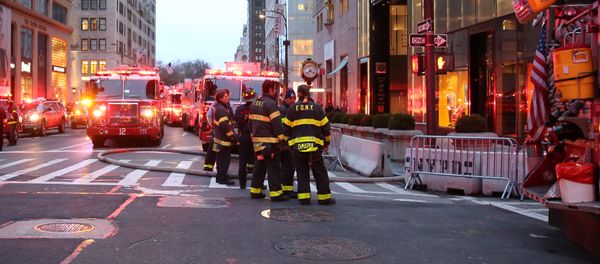 First responders work on a fire in a residential unit at Trump tower in the Manhattan borough of New York City First responders work on a fire in a residential unit at Trump tower in the Manhattan borough of New York City - Sputnik International