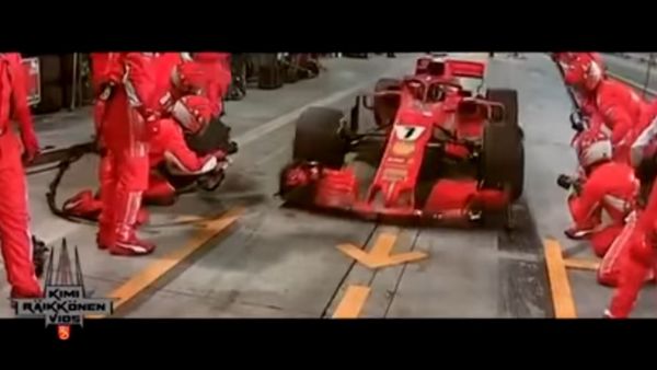 Kimi Räikkönen Überfährt sein Mechaniker - Bein gebrochen 08.04.2018 - Sputnik International