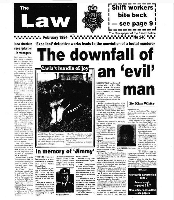 Essex Police's newspaper reports Mullins' conviction in 1994 - Sputnik International