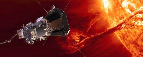 Artwork depicting NASA's Park Solar Probe studying the sun from its solar atmosphere Artwork depicting NASA's Park Solar Probe studying the sun from its solar atmosphere - Sputnik International