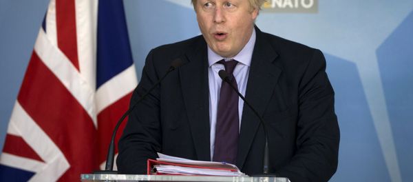 British Foreign Secretary Boris Johnson speaks during a media conference at NATO headquarters in Brussels on Monday, March 19, 2018. British Foreign Secretary Boris Johnson speaks during a media conference at NATO headquarters in Brussels on Monday, March 19, 2018. - Sputnik International