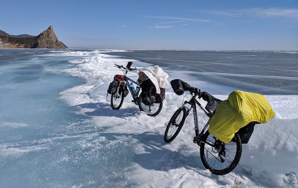 Baikal-loaded-cycles-on-Baikal Baikal-loaded-cycles-on-Baikal - Sputnik International