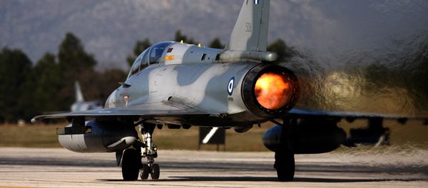 (File) An Mirage 2000-5 takes off at Tanagra Air Force base, north of Athens, Greece on Tuesday, Jan. 20, 2009 - Sputnik International