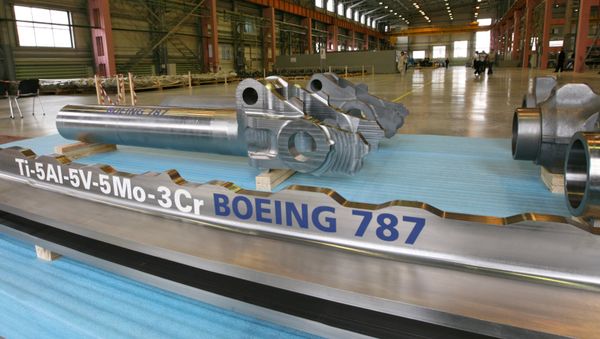 A workshop at Ural Boeing Manufacturing (UBM), a joint venture of Boeing and VSMPO-Avisma Corporation in the town of Verkhnyaya Salda in the Sverdlovsk Region - Sputnik International