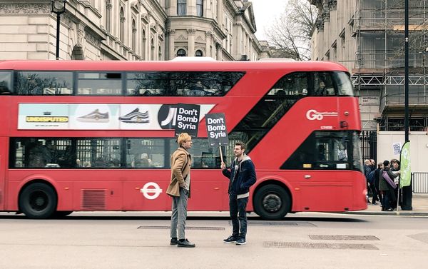 London protest against Britain and the US launching military strikes in Syria. London protest against Britain and the US launching military strikes in Syria. - Sputnik International