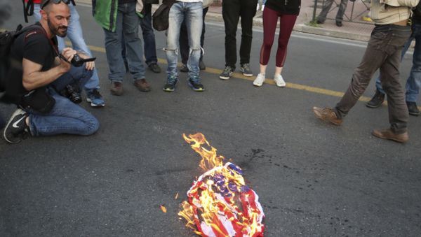 US Flag Burning - Sputnik International