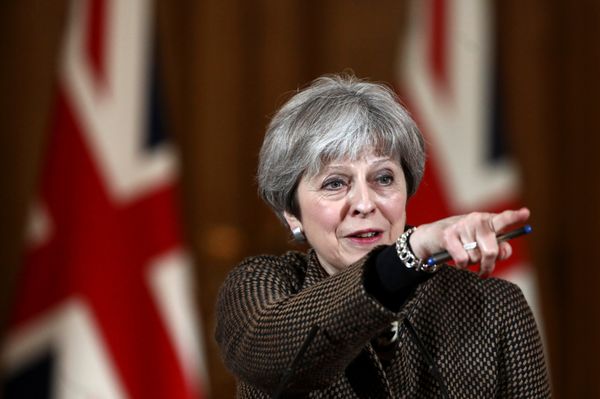 Britain's Prime Minister Theresa May attends a press conference in 10 Downing Street, London, April 14, 2018.  - Sputnik International