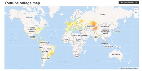 Youtube outage map Youtube outage map - Sputnik International
