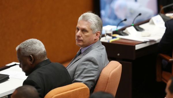 Cuba's First Vice-President Miguel Diaz-Canel (C) takes part in a session of the National Assembly in Havana, Cuba - Sputnik International