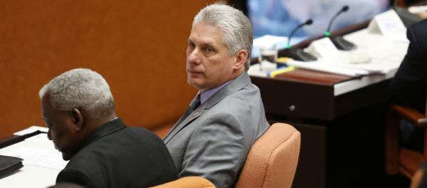 Cuba's First Vice-President Miguel Diaz-Canel (C) takes part in a session of the National Assembly in Havana, Cuba Cuba's First Vice-President Miguel Diaz-Canel (C) takes part in a session of the National Assembly in Havana, Cuba - Sputnik International