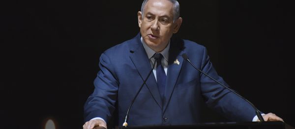 Israeli Prime Minister Benjamin Netanyahu speaks at the official ceremony for Israel's Memorial Day for fallen soldiers, at the National Memorial Hall for Israel's Fallen, in Mt. Herzl Military Cemetery, Jerusalem, Wednesday, April 18, 2018. Israeli Prime Minister Benjamin Netanyahu speaks at the official ceremony for Israel's Memorial Day for fallen soldiers, at the National Memorial Hall for Israel's Fallen, in Mt. Herzl Military Cemetery, Jerusalem, Wednesday, April 18, 2018. - Sputnik International