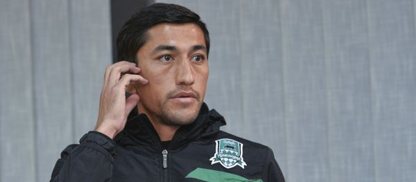 Krasnodar's Odil Akhmedov at the news conference ahead of the UEFA Europa League's round of 32 match between Sparta Prague and Krasnodar. (File) - Sputnik International