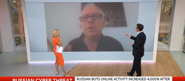 Twitter user @Ian56789, an accused Russian bot, responds to the British government's claims on Sky News. Twitter user @Ian56789, an accused Russian bot, responds to the British government's claims on Sky News. - Sputnik International