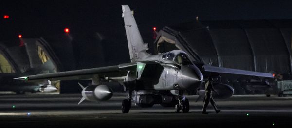 An RAF Tornado taxis to the threshold before taking-off, in Akrotiri, Cyprus April 14, 2018 An RAF Tornado taxis to the threshold before taking-off, in Akrotiri, Cyprus April 14, 2018 - Sputnik International