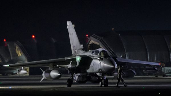 An RAF Tornado taxis to the threshold before taking-off, in Akrotiri, Cyprus April 14, 2018 An RAF Tornado taxis to the threshold before taking-off, in Akrotiri, Cyprus April 14, 2018 - Sputnik International