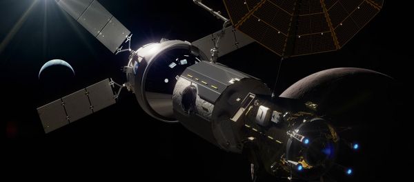 Artist rendition of space station in moon orbit (Lunar Orbital Platform-Gateway, or 'LOP-G') - Sputnik International
