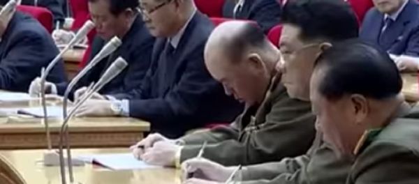 North Korean general Ri Myong-su appears to nap during a meeting North Korean general Ri Myong-su appears to nap during a meeting - Sputnik International