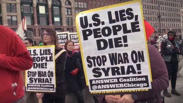 US: Chicago Residents Protest Against US-Led Coalition Strikes in Syria - Sputnik International