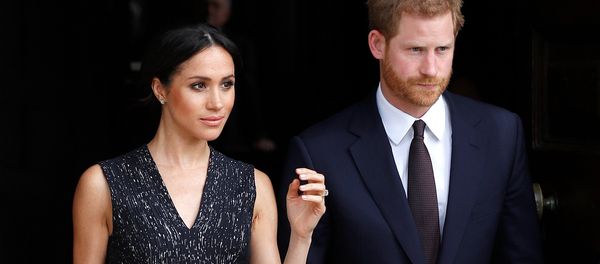 Britain's Prince Harry and his fiancee Meghan Markle leave a service at St Martin-in-The Fields to mark 25 years since Stephen Lawrence was killed in a racially motivated attack, in London, Britain, April 23, 2018 - Sputnik International