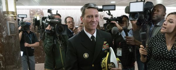 Rear Adm. Ronny Jackson, President Donald Trump's choice to be secretary of the Department of Veterans Affairs, leaves a Senate office building after meeting individually with some members of the committee that would vet him for the post, on Capitol Hill in Washington, Tuesday, April 24, 2018 Rear Adm. Ronny Jackson, President Donald Trump's choice to be secretary of the Department of Veterans Affairs, leaves a Senate office building after meeting individually with some members of the committee that would vet him for the post, on Capitol Hill in Washington, Tuesday, April 24, 2018 - Sputnik International