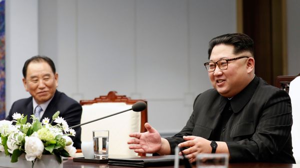 North Korea's Leader Kim Jong-un Meets South Korea's President Moon Jae-in North Korea's Leader Kim Jong-un Meets South Korea's President Moon Jae-in - Sputnik International