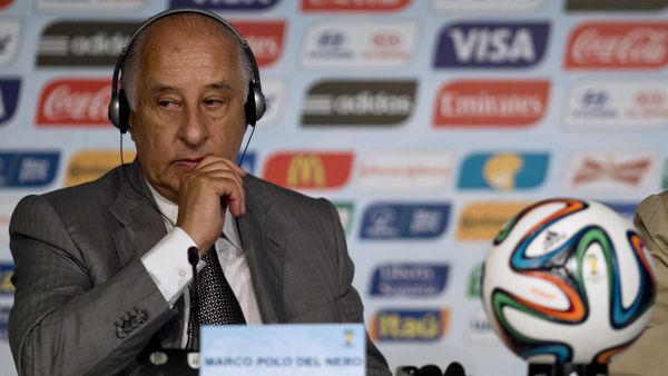 (File) In this file photo taken on January 20, 2015 the vice-president of the Brazilian Football Confederation (CBF), Marco Polo del Nero, gestures during a press conference in Sao Paulo, Brazil to present the tournament’s sustainability report and provide a comprehensive update on the 2014 FIFA World Cup Football Legacy Project (File) In this file photo taken on January 20, 2015 the vice-president of the Brazilian Football Confederation (CBF), Marco Polo del Nero, gestures during a press conference in Sao Paulo, Brazil to present the tournament’s sustainability report and provide a comprehensive update on the 2014 FIFA World Cup Football Legacy Project - Sputnik International