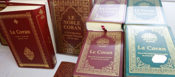 This photo taken on March 30, 2018 shows a copy of the Koran during the 35th annual meeting of the French Muslim community at Le Bourget, north of Paris This photo taken on March 30, 2018 shows a copy of the Koran during the 35th annual meeting of the French Muslim community at Le Bourget, north of Paris - Sputnik International