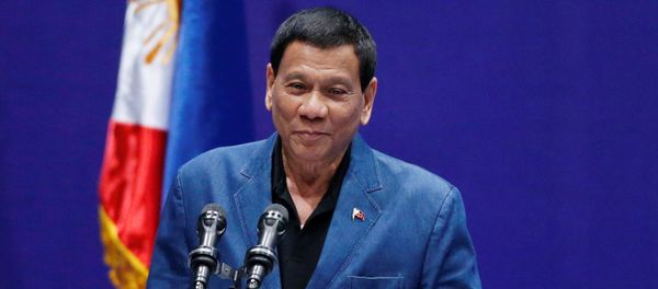 Philippine President Rodrigo Duterte addresses an event with Filipino community in Hong Kong, China April 12, 2018 Philippine President Rodrigo Duterte addresses an event with Filipino community in Hong Kong, China April 12, 2018 - Sputnik International