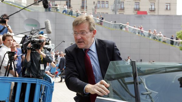 Belgium's Finance Minister Johan Van Overtveldt arrives for a meeting of eurozone finance ministers - Sputnik International