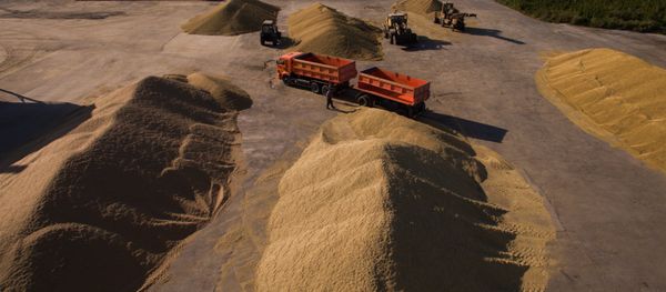 Threshing floor at Stepnoye factory in Borodavkino village, Iskitimsky District of the Novosibirsk Region Threshing floor at Stepnoye factory in Borodavkino village, Iskitimsky District of the Novosibirsk Region - Sputnik International