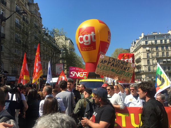 May Day labour union march in Paris, France, May 1, 2018 May Day labour union march in Paris, France, May 1, 2018 - Sputnik International