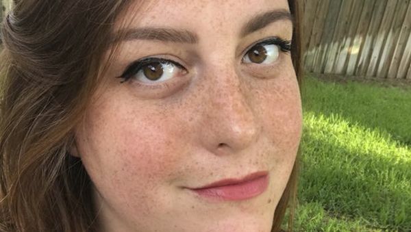 This undated photo selfie shows Katie Holley. Holley woke up in the early morning hours of April 14, 2018, to feel something crawling in her ear. After trying to extract a cockroach that had lodged in her ear, Holley had to seek medical attention three times before the whole cockroach was removed. - Sputnik International
