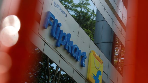 The logo of India's e-commerce firm Flipkart is seen on the company's office in Bengaluru, India April 12, 2018 - Sputnik International