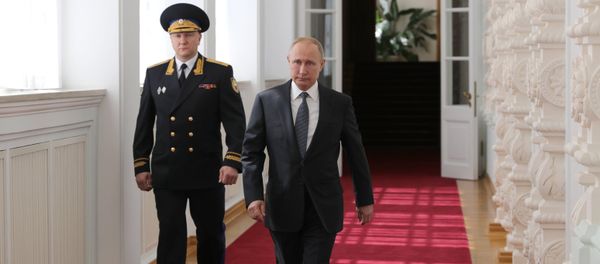 Russian President Vladimir Putin after his inauguration ceremony in the Kremlin - Sputnik International