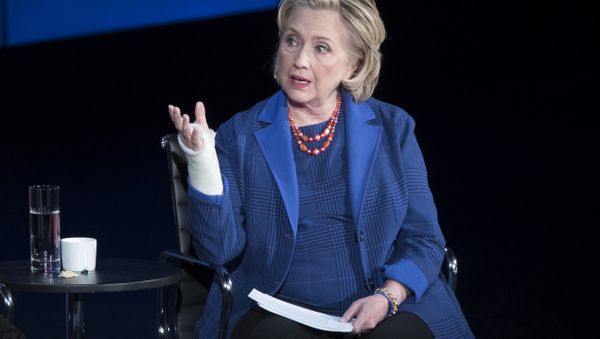 Hillary Clinton speaks during the ninth annual Women in the World Summit, Friday, April 13, 2018, in New York - Sputnik International
