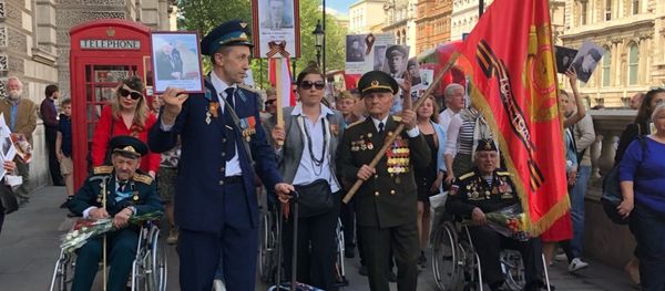 Veterans of World War II commemorate victory over Nazi Germany in London - Sputnik International