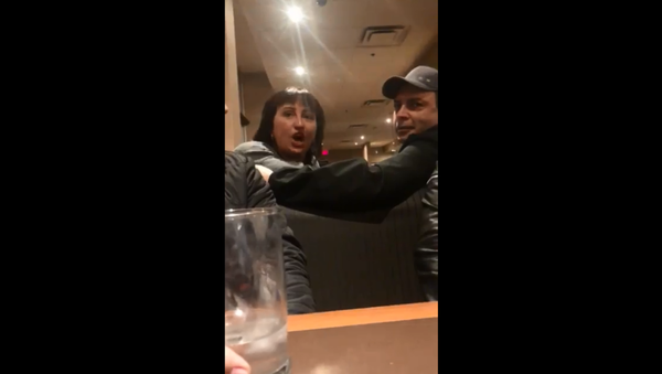 Canadian woman filmed going on racist rant at a Denny's restaurant in Alberta, Canada Canadian woman filmed going on racist rant at a Denny's restaurant in Alberta, Canada - Sputnik International