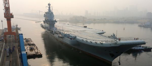 China's first domestically developed aircraft carrier departs Dalian, Liaoning province, China May 13, 2018 China's first domestically developed aircraft carrier departs Dalian, Liaoning province, China May 13, 2018 - Sputnik International