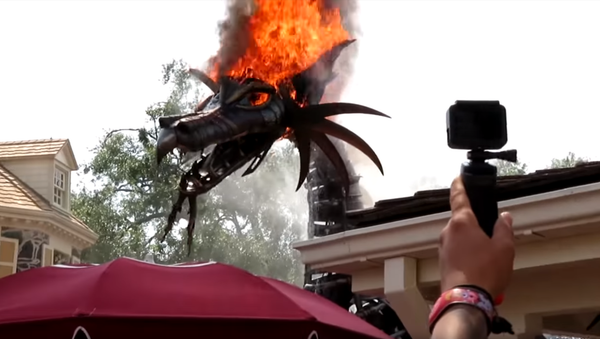 Disney World Parade Float Gets Unexpectedly Lit - Sputnik International