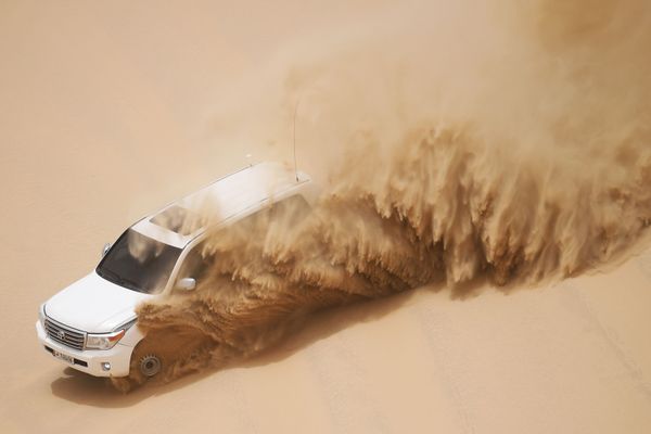 Jeep safari in the desert of Khor Al Adaid, Doha, Qatar. Jeep safari in the desert of Khor Al Adaid, Doha, Qatar. - Sputnik International