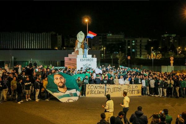 More than 500 Sporting fans gathered outside Alvalade last night to display their disgust with the hooligan attack and show their support to the players, technical staff and the club - Sputnik International